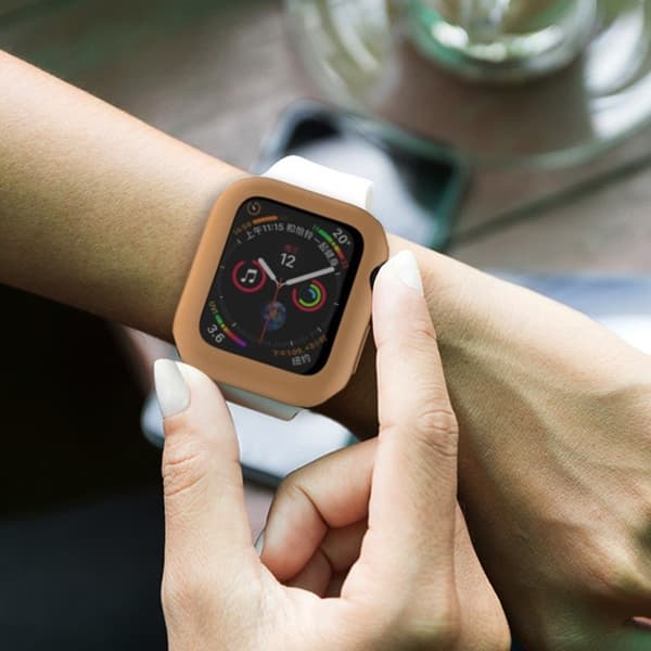 Apple Watch Series 3/2/1 38mm blød glans holdbar ramme - brun Brown