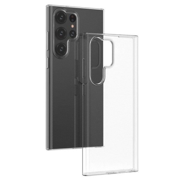 Erittäin ohut läpinäkyvä kotelo Samsung Galaxy S23 Ultra -puhelimelle Transparent