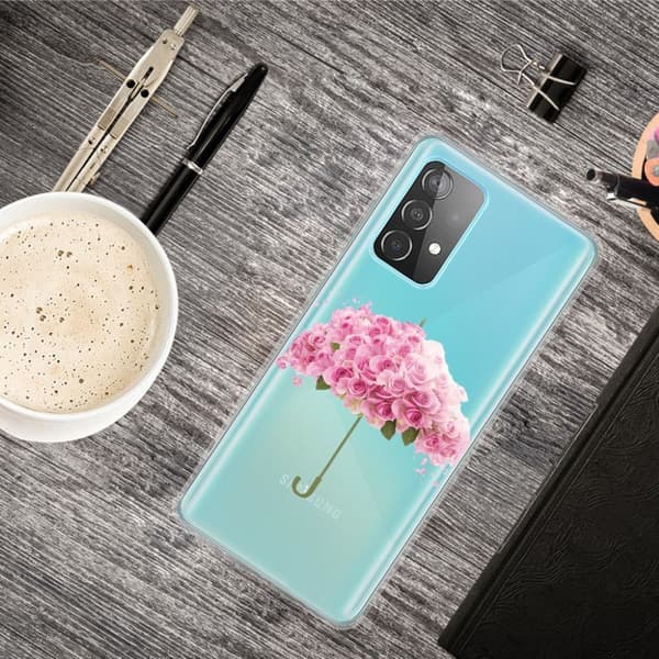 Deco Samsung Galaxy A32 skal - Blomformat Paraply Rosa
