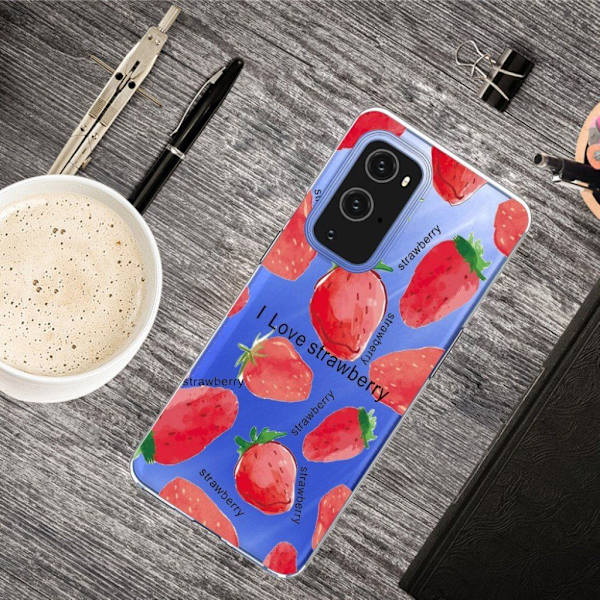 Deco OnePlus 9 etui - jordbær Red