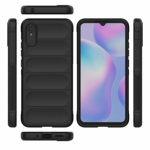 Mjukt greppformat Xiaomi Redmi 9A skal - Silver/Grå Silvergrå