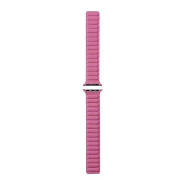 Apple Watch Series 8 (45mm) / Watch Ultra aito nahkaranneke - Ruusu Vaaleanpunainen Pink