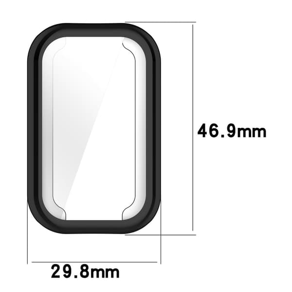 Xiaomi Smart Band 8 Active / Redmi Band 2 Flexibelt klockfodral med heltäckande skydd - Transparent Transparent