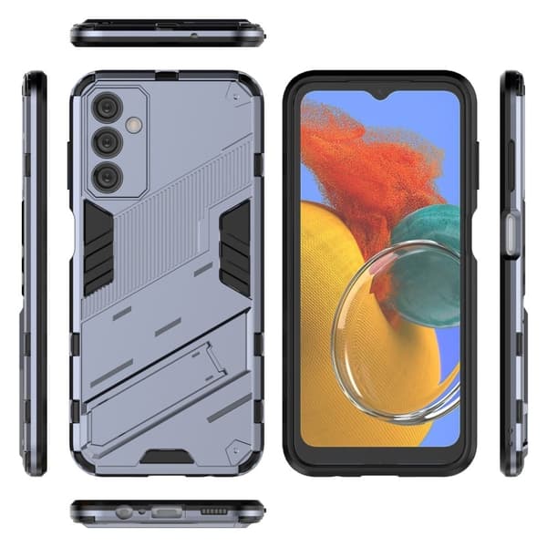Shockproof Hybrid Deksel med A Modern Touch til Samsung Galaxy M14 - Mørkeblå Blue