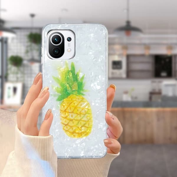 Marble Xiaomi Mi 11 Lite 5G / Mi 11 Lite Suojakotelo - Pineapple Yellow
