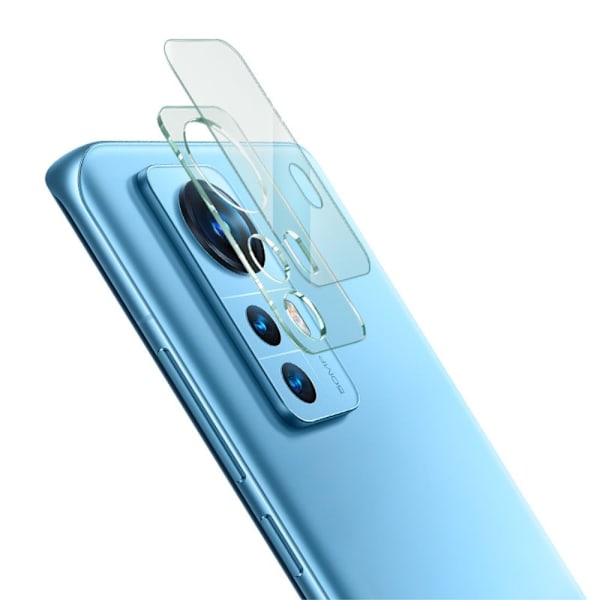 IMAK iPhone 12X / 12 HD kameralinsskydd i härdat glas + linsskydd i akryl Transparent