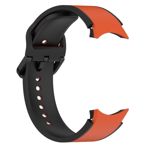 Dual color silicone watch strap for Samsung Galaxy Watch 5 / 4 / Orange