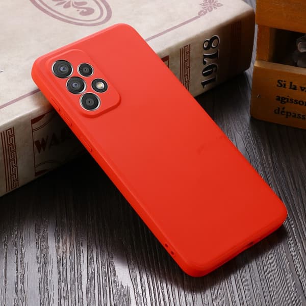 Matte Liquid Samsung Galaxy A33 5G silikone cover - Rød Red