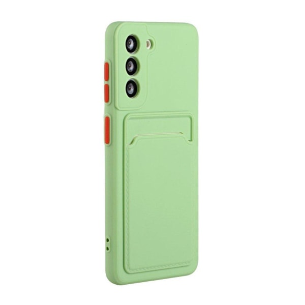 Kortholder cover til Samsung Galaxy S21 FE - Grøn Green