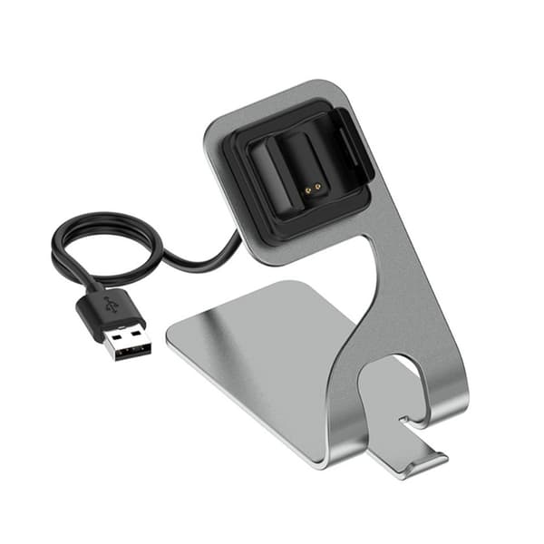 Fitbit Charge 4 / 3 ladebrakett - Grå Silver grey