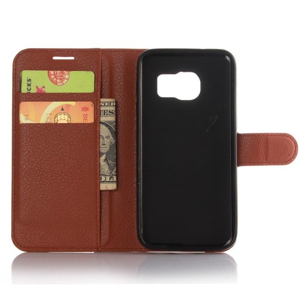 Klassisk Samsung Galaxy S7 Flip Etui - Brun Brown