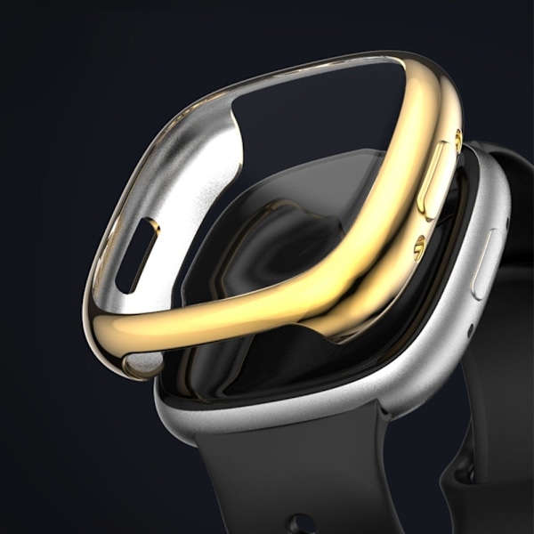 Fitbit Versa 4 elektropläteringsram - Guld Guld