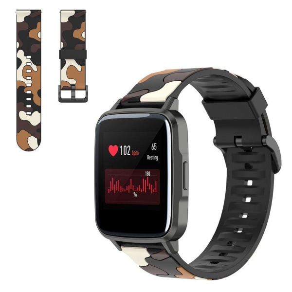 Haylou SmartWatch LS01 naamiointikellonauha - Camouflage Ruskea Brown