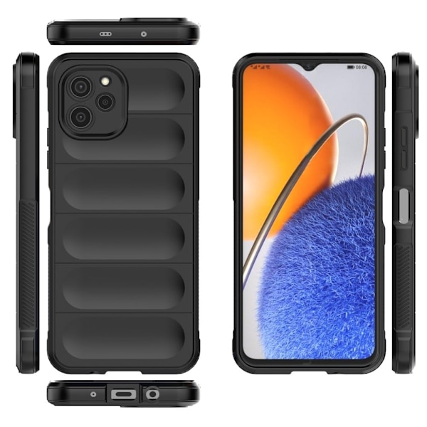 Blødt grebsformet cover til Huawei Nova Y61 - Sort Black