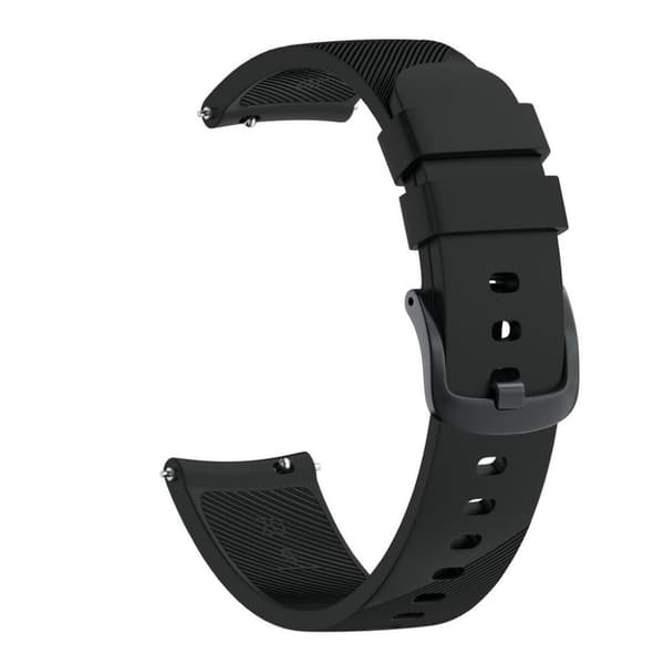 Samsung Galaxy Watch Active twill silikoninen ranneke - Musta Black