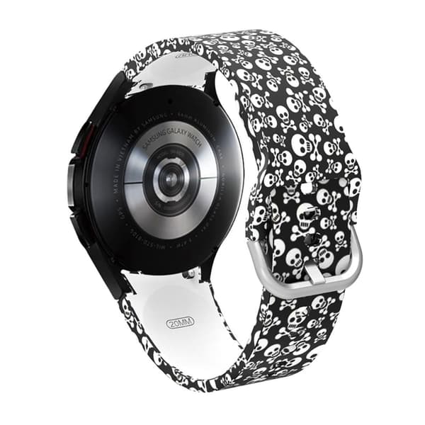 Samsung Galaxy Watch 4 stilfuldt mønster silikone urrem - Kranie Multicolor