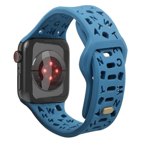 Apple Watch Series 8 (45 mm) / Watch Ultra silikoneurrem med hul Blue