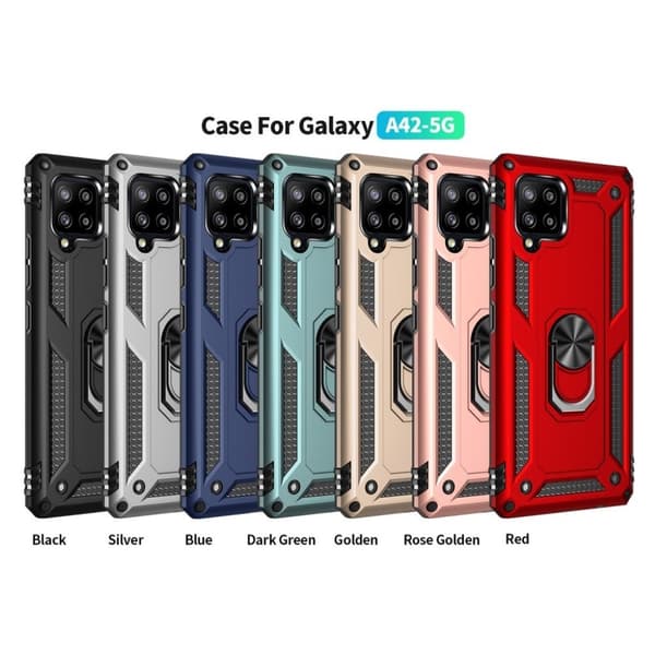 Bofink Combat Samsung Galaxy A42 5G kotelot - Musta Black