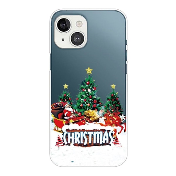 Stødsikkert telefon cover iPhone 14 Plus, julemønstertryk Blødt Multicolor