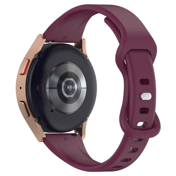 20 mm silikonrem for Samsung- og Huawei-klokker - Vinrød Red