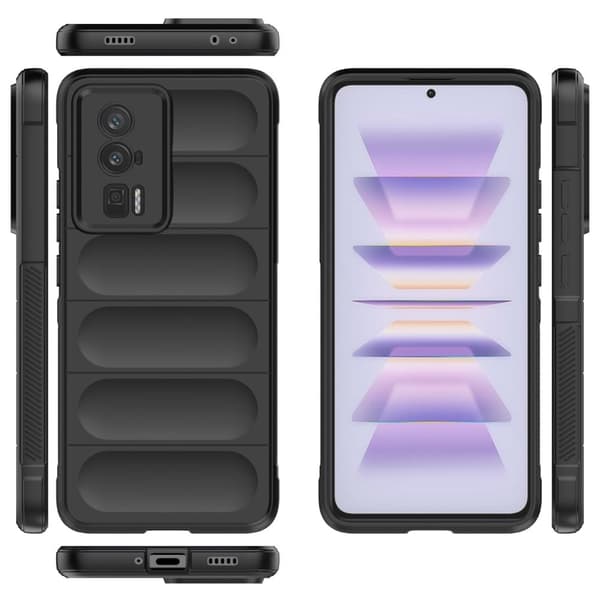 Blødt grebsformet cover til Xiaomi Redmi K60 / Xiaomi Redmi K60 Pro - Sort Black