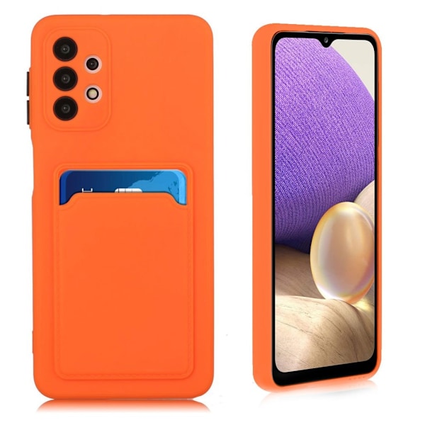 Samsung Galaxy A32 skal med korthållare - Orange Orange