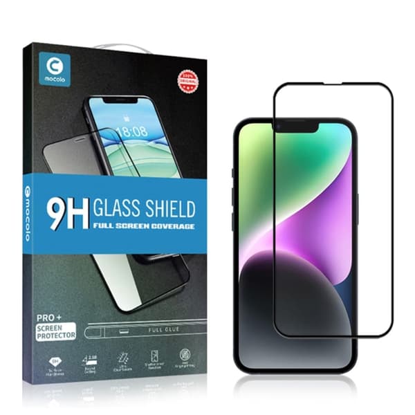 MOCOLO HD skærmbeskytter i hærdet glas til iPhone 15 Transparent