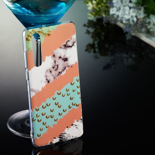 Huawei P30 marmor mønster etui - Model J Multicolor