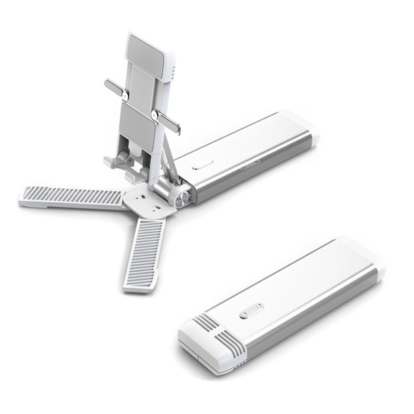 Universal foldbar telefonholder til skrivebordet - Hvid White