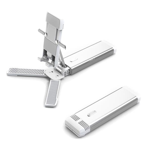 Universell sammenleggbar telefonholder - Hvit White