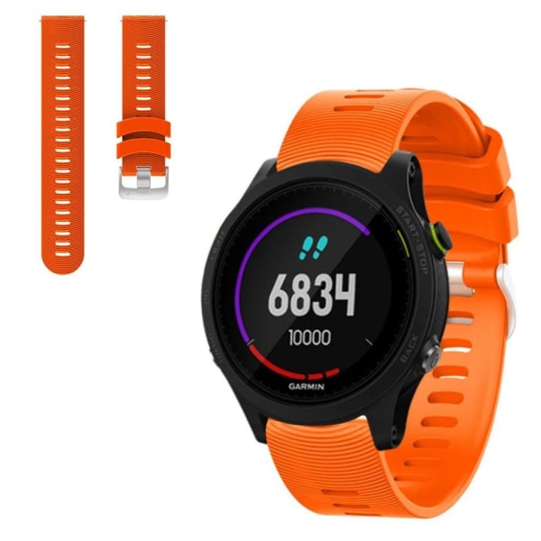 Garmin Forerunner 245 simple silicone watch band - Orange Orange