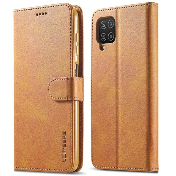 LC.IMEEKE Samsung Galaxy M33 5G flip case - Vaalean Ruskea Brown