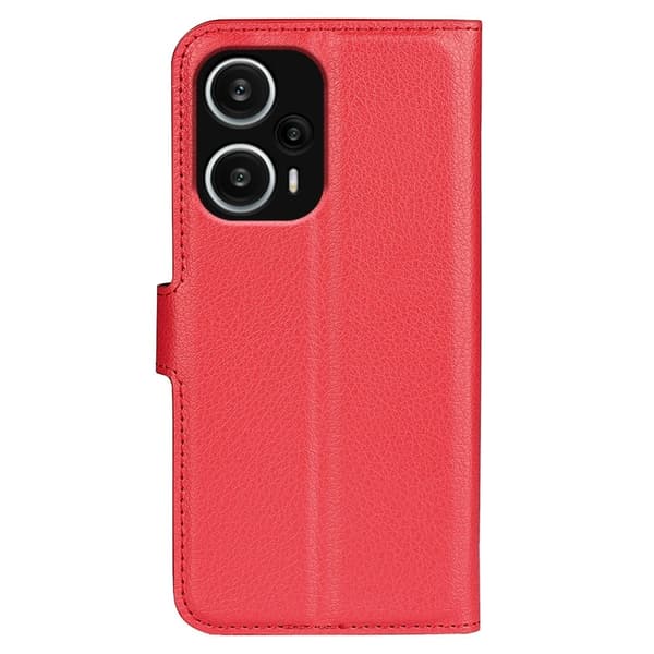 Klassisk Xiaomi Poco F5 / Redmi Note 12 Turbo Flip Etui - Rød Red
