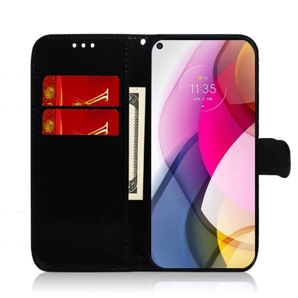 Mirror Motorola Moto G Stylus (2021) Flip etui - Cyan Blue