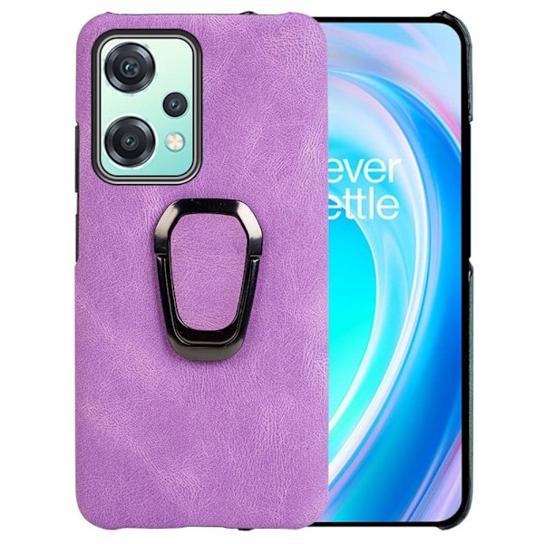 Shockproof Läder Skal med Oval Kickstand till OnePlus Nord Ce 2 Lite 5g - Lila Lila
