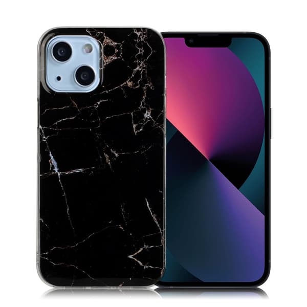 Marble iPhone 13 Suojakotelo - Musta Black