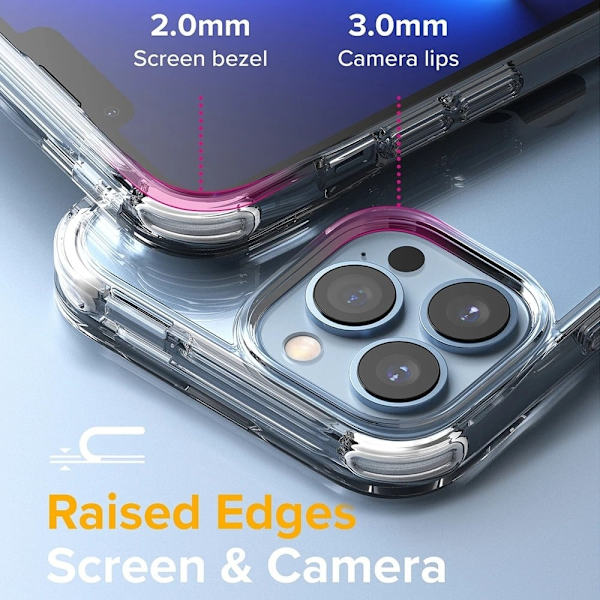 RINGKE FUSION og COMBO m BUCKLE STRAP - iPhone 13 Pro Max - White (+ Sort) Transparent