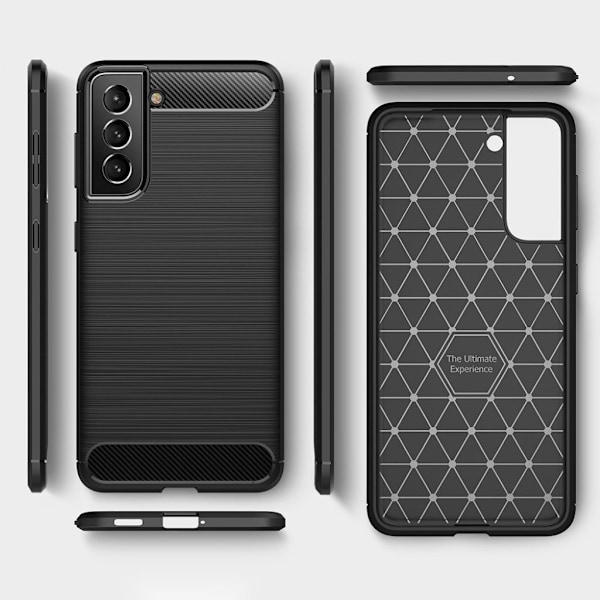 Carbon Flex case Samsung Galaxy S21 FE - Blå Blue