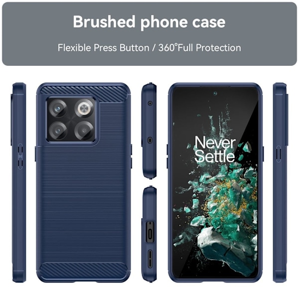 Carbon Flex Etui OnePlus 10t - Blå Blue