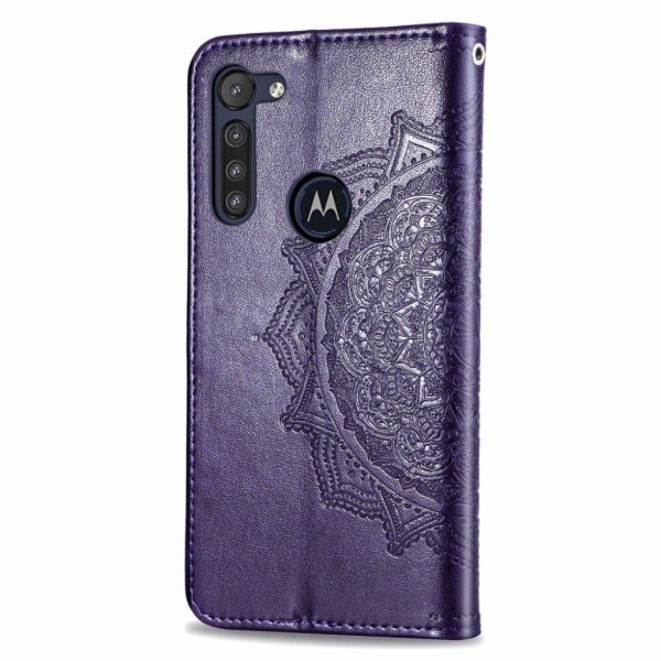 Mandala Motorola Moto G8 Power etui - Lilla Purple