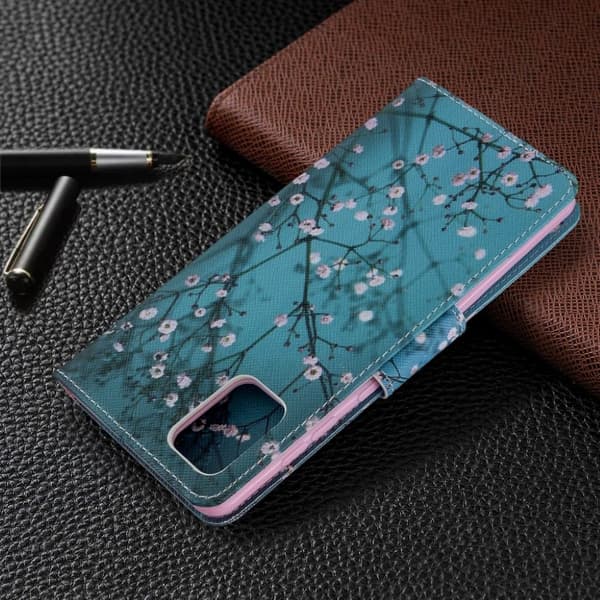 Wonderland Samsung Galaxy A71 flip-etui - Blomstergrener Multicolor