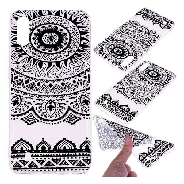 Deco Samsung Galaxy A10 skal - Svart Mandala Svart