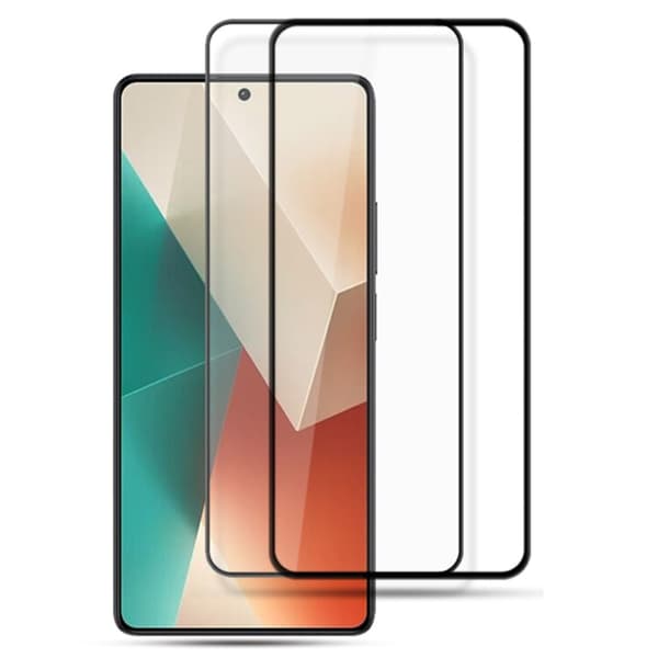 2 st AMORUS extra starkt glas skärmskydd för Xiaomi Redmi Note 13 5G Transparent