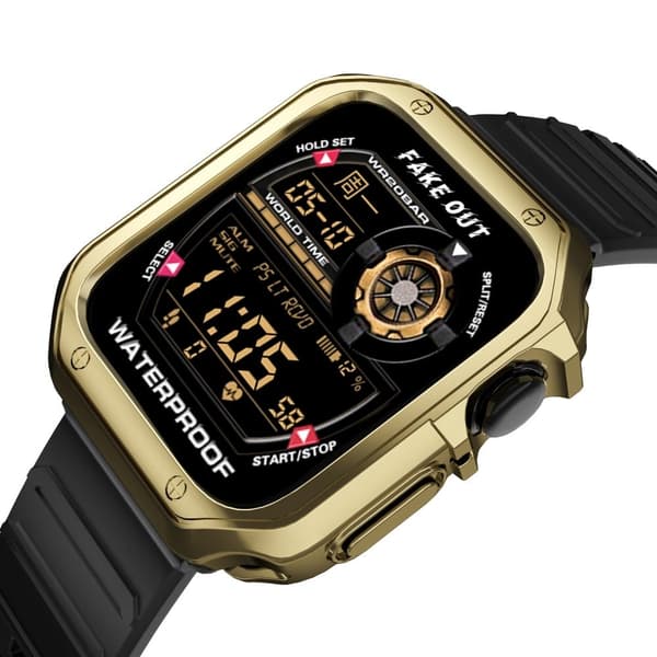 Apple Watch (41 mm) TPU-klockarmband + ram - Guld Guld