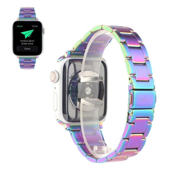 Apple Watch Series 6 / 5 44mm farverig urrem i rustfrit stål - F Multicolor