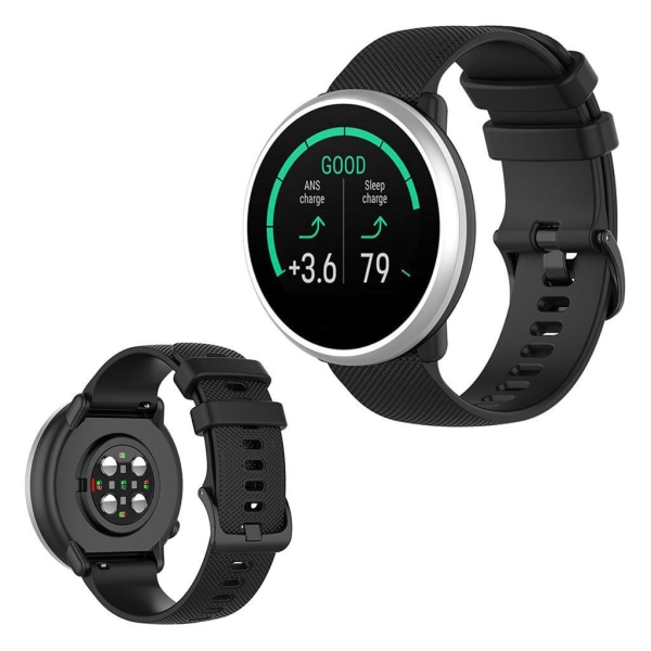 Polar Ignite / Garmin Vivomove 3 klockarmband i silikon - Svart Svart