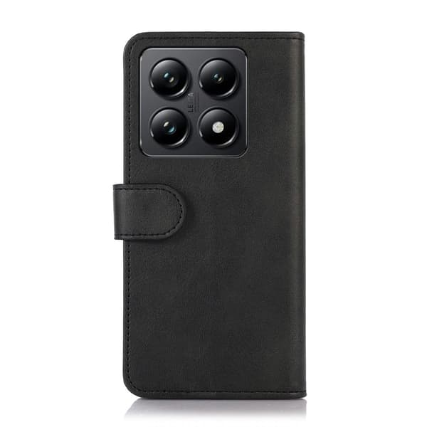 Aito nahkakotelo luottokorttipaikoilla Xiaomi 14T Pro - Musta Black