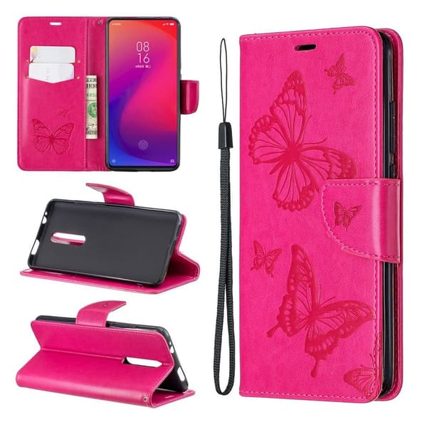 Butterfly Xiaomi Redmi K20 Pro veske - Rose Pink