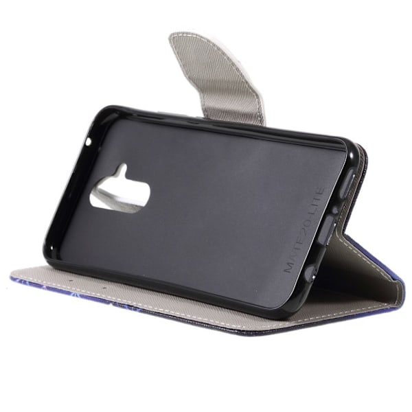 Huawei Mate 20 Lite mönstrat flipfodral i läder - Livfulla Fjärilar multifärg