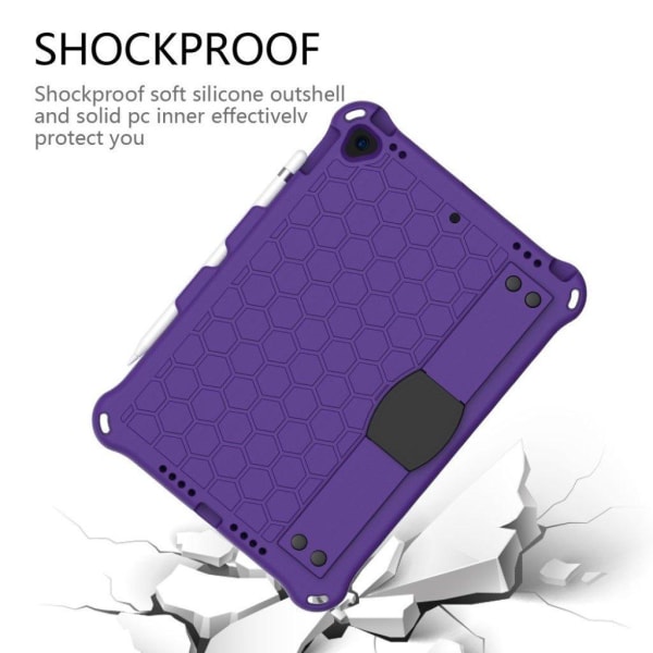 iPad 10.2 (2019) honeycomb EVA silicone combo case - Purple Lila